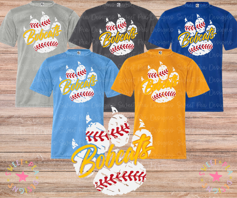 Bobcats Baseball Paw