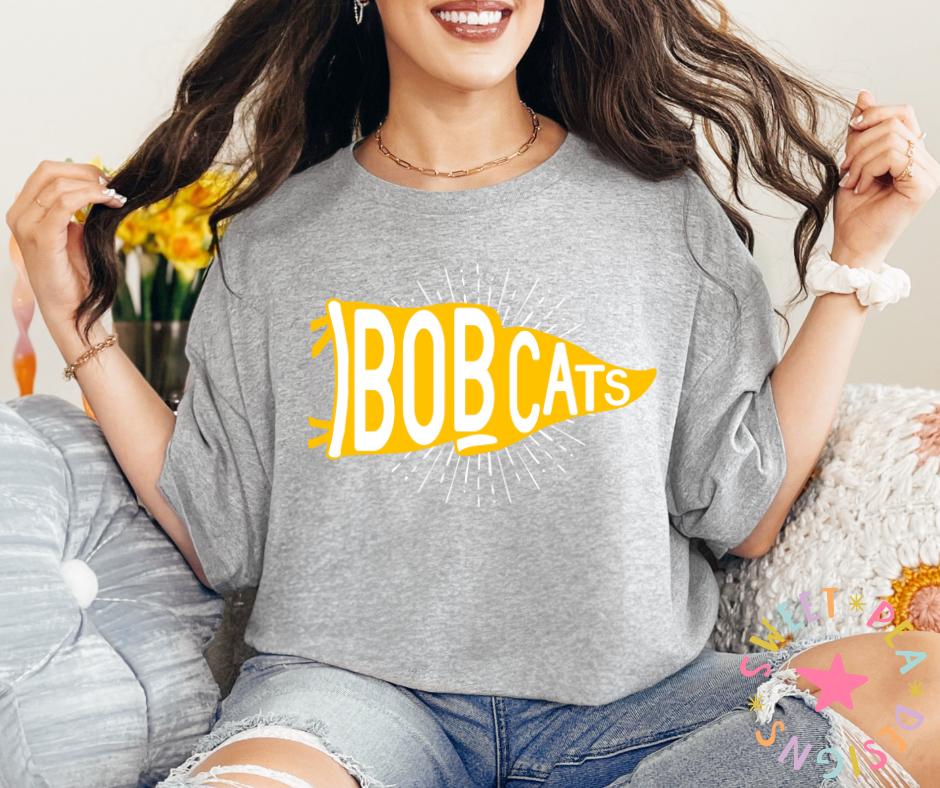 Bobcat Pennant Flag Tee