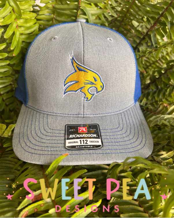 Bobcat Head Embroidery Hat