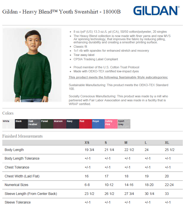 Design your own Sweatshirt (Girl Youth XS-XL)