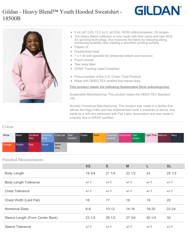 Design Your Own Hoodie (BOY Youth XS-XL)