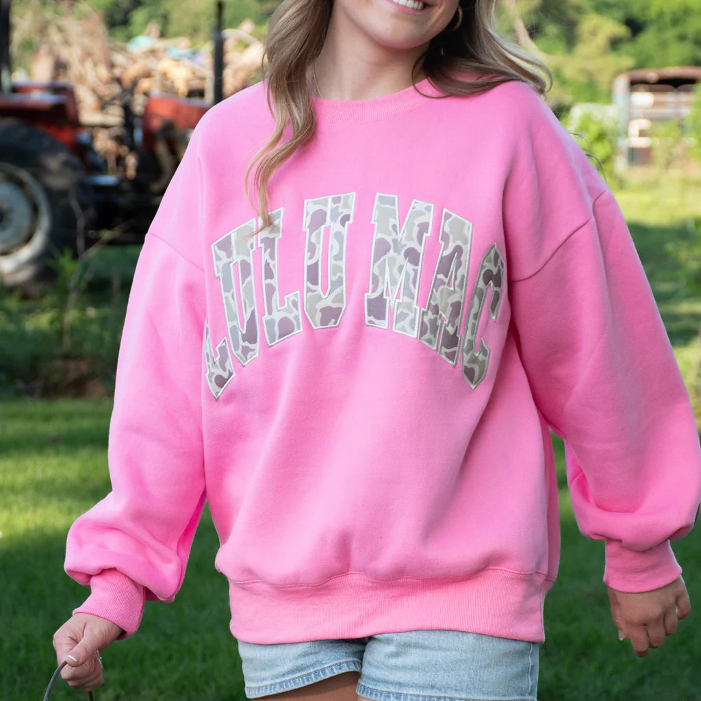 CAMO-9571-BUBBLEGUM SWEATSHIRT