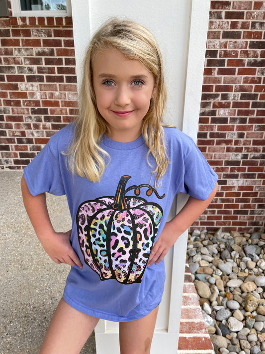 Tie Dye Leopard Pumpkin