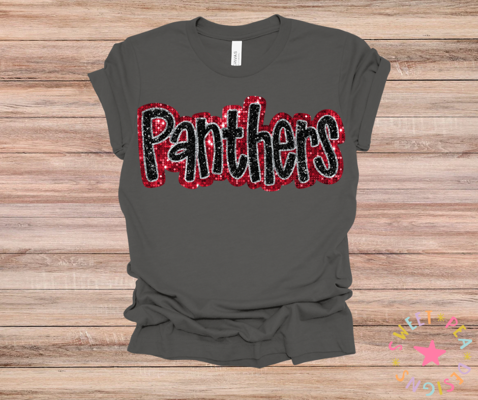 Faux Panthers Appliqué