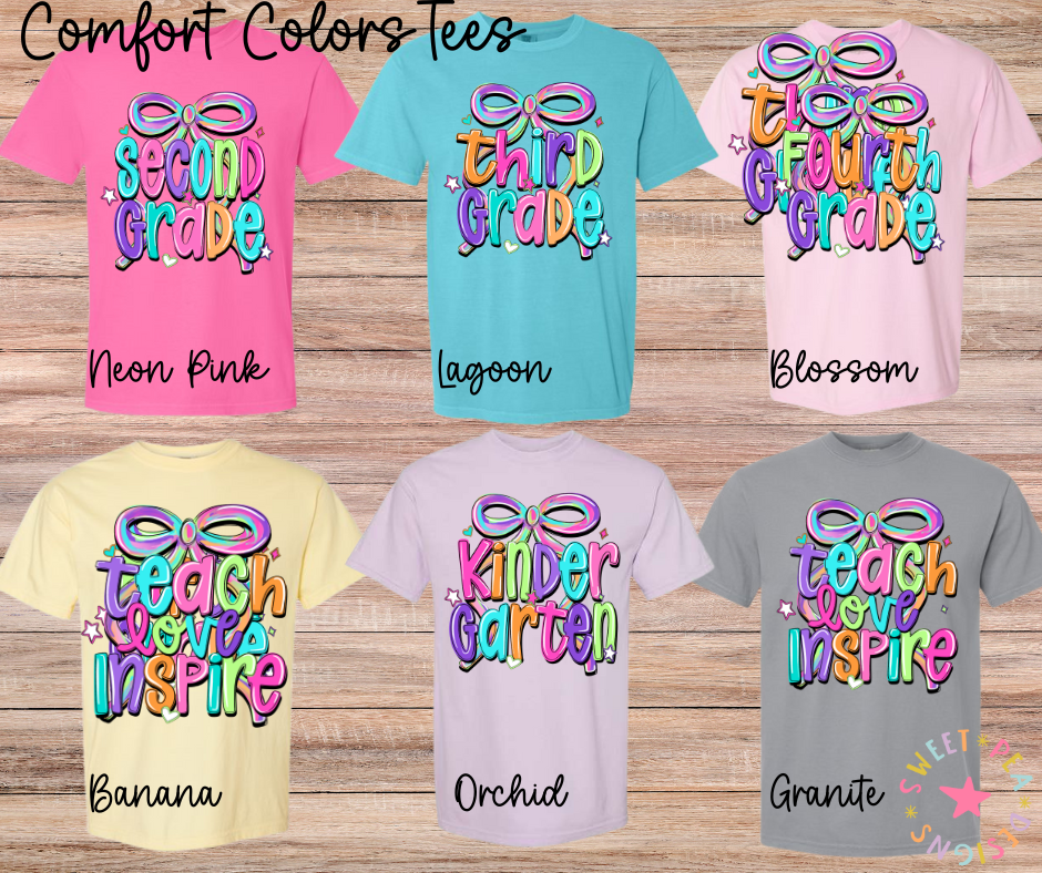 School Bow Tees