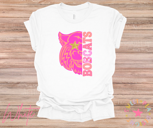 Pink Bobcat Pattern