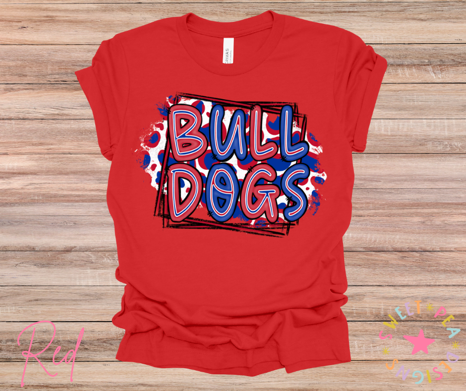 Bulldogs Doodle Letters