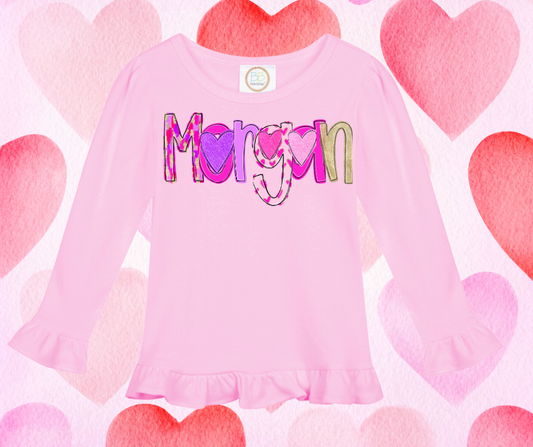 Personalized Valentine's Day Tee