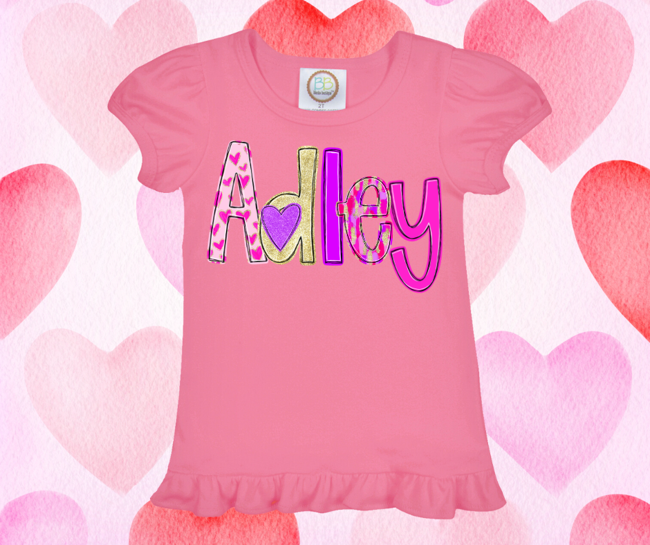 Personalized Valentine's Day Tee