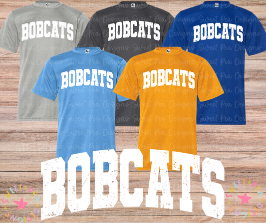 Bobcats Arched (White)