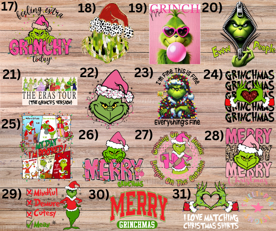 Design Your Own Grinch Shirts