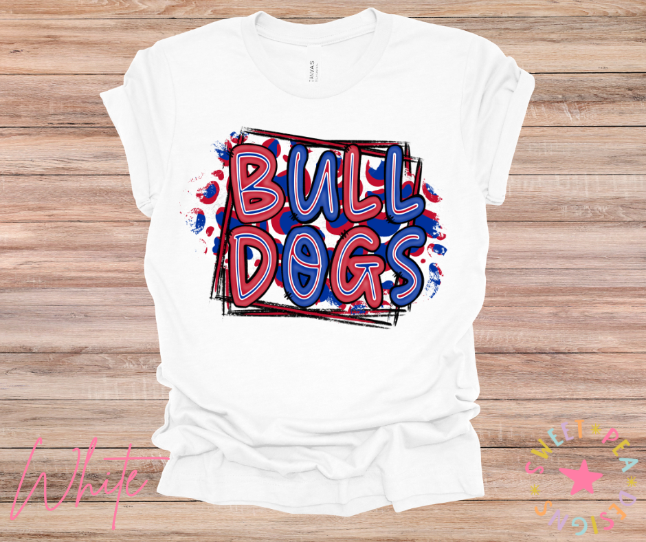 Bulldogs Doodle Letters