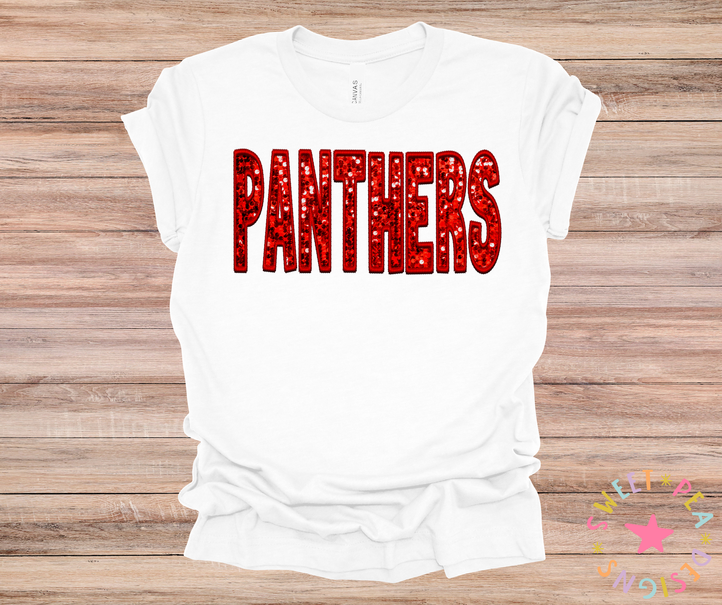 Panthers Faux Applique