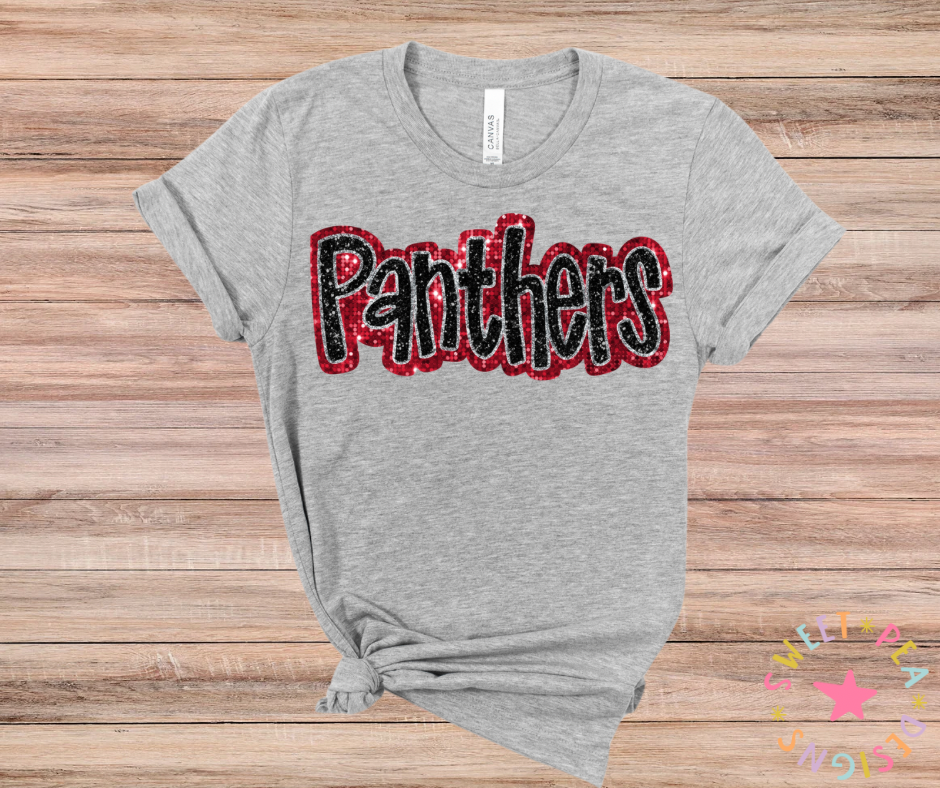 Faux Panthers Appliqué