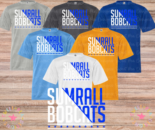 Sumrall Bobcats Multi Colored with Stars