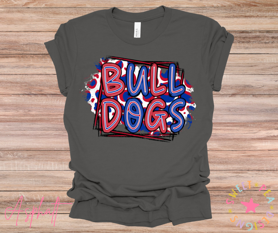 Bulldogs Doodle Letters