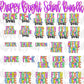 Preppy Bright School Shirts