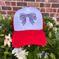 Patriotic Striped Bow Hat