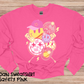 Girls Preppy Pink Smiley Softball