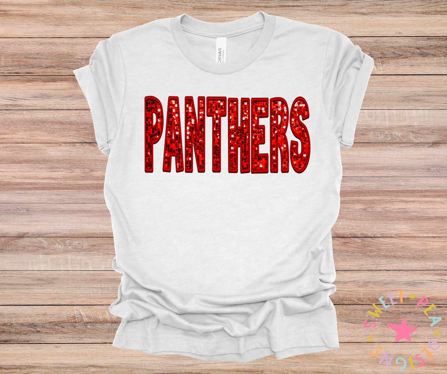 Panthers Faux Applique