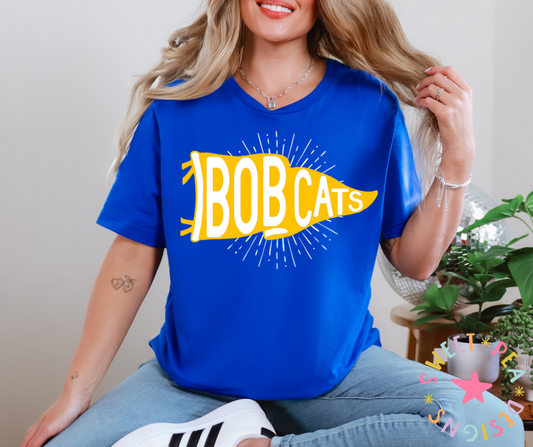 Bobcat Pennant Flag Tee