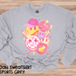 Girls Preppy Pink Smiley Softball