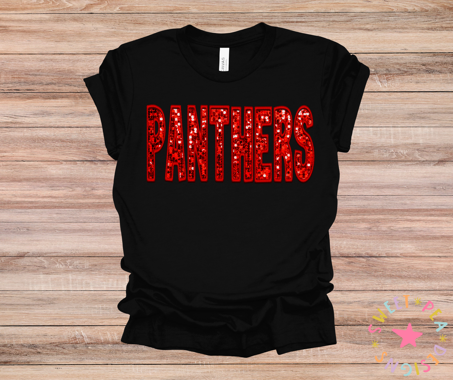 Panthers Faux Applique