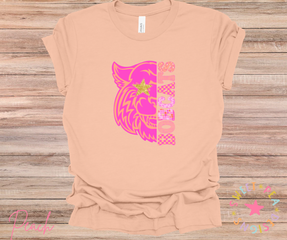 Pink Bobcat Pattern