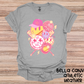 Girls Preppy Pink Smiley Softball
