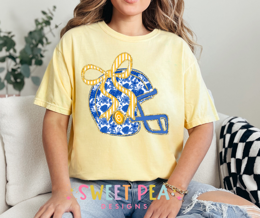 FLORAL FOOTBALL HELMET