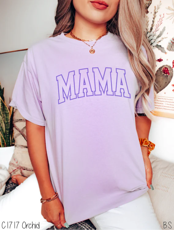 Mama Puff Vinyl Comfort Color Shirt