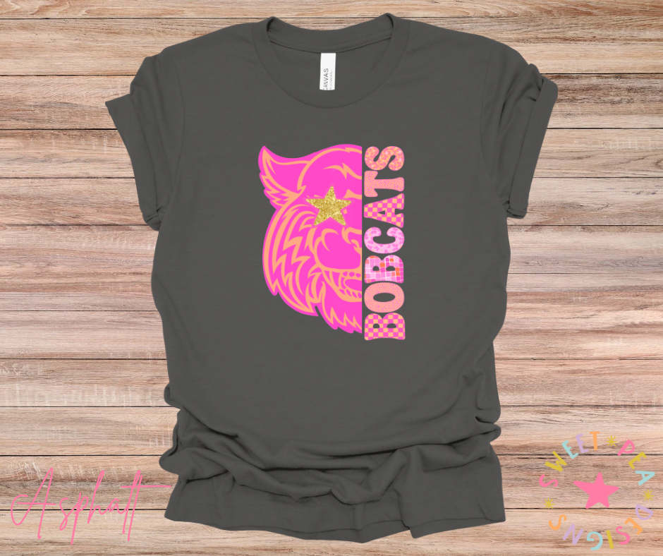 Pink Bobcat Pattern