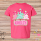 Personalized Pink Christmas Tree Tee (Youth)