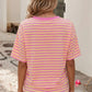 Striped Boxy Tee Short Set