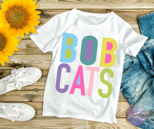 Multi Color Bobcat Tee