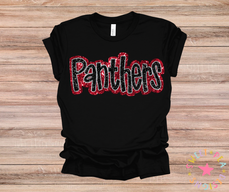 Faux Panthers Appliqué