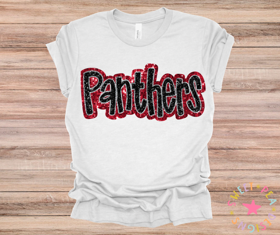 Faux Panthers Appliqué