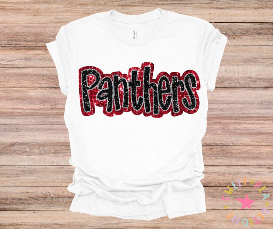 Faux Panthers Appliqué