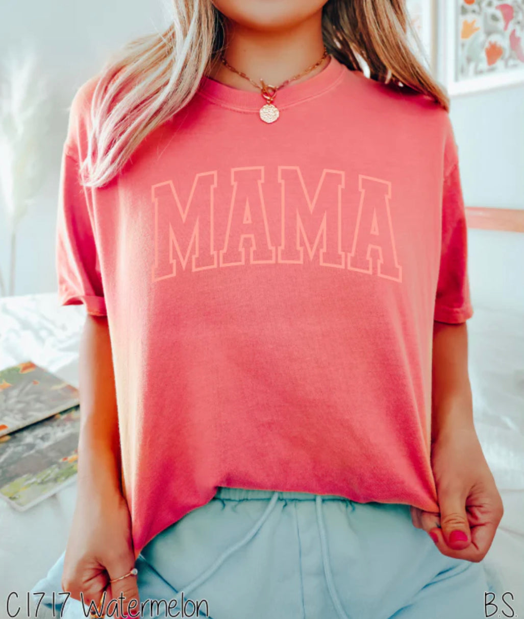 Mama Puff Vinyl Comfort Color Shirt