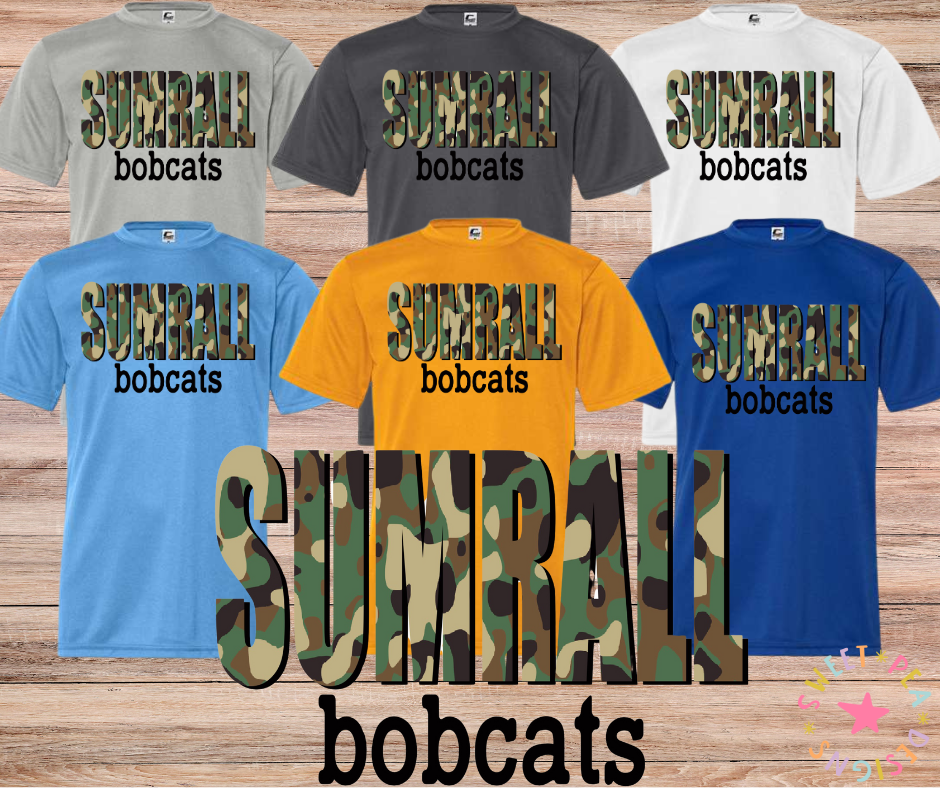 Sumrall Bobcat Camo Tee