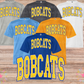 BOBCATS ARCHED DISTRESSED