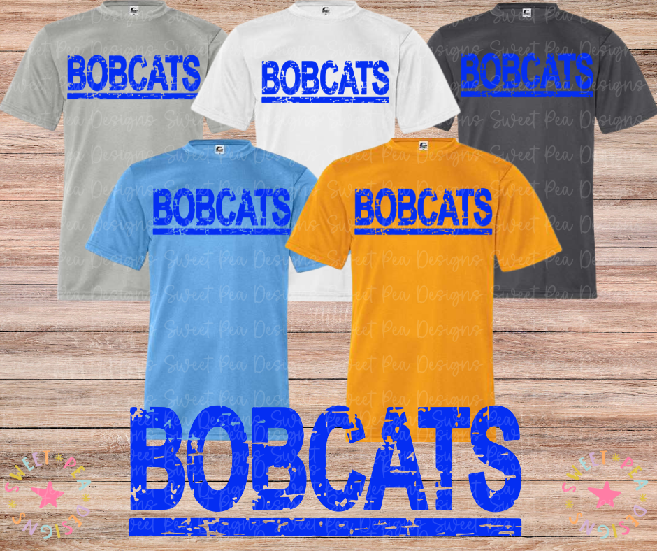 Distressed Bobcats Tee