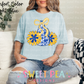 Blue & Gold Floral Cheer