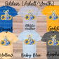 Blue & Gold Floral Cheer