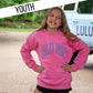 PINK/PURPLE PUFF SWEATSHIRT