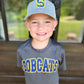 Single Letter 3D Puff Embroidery Hat (Royal/Gold)
