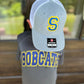 Single Letter 3D Puff Embroidery Hat (Royal/Gold)