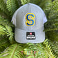 Single Letter 3D Puff Embroidery Hat (Royal/Gold)