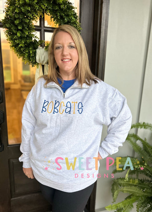 CUSTOM 1/4 ZIP SWEATSHIRT