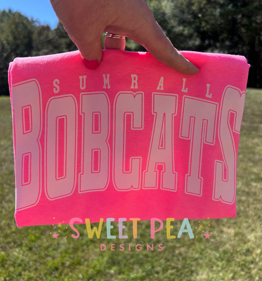 NEON SUMRALL BOBCATS TEE